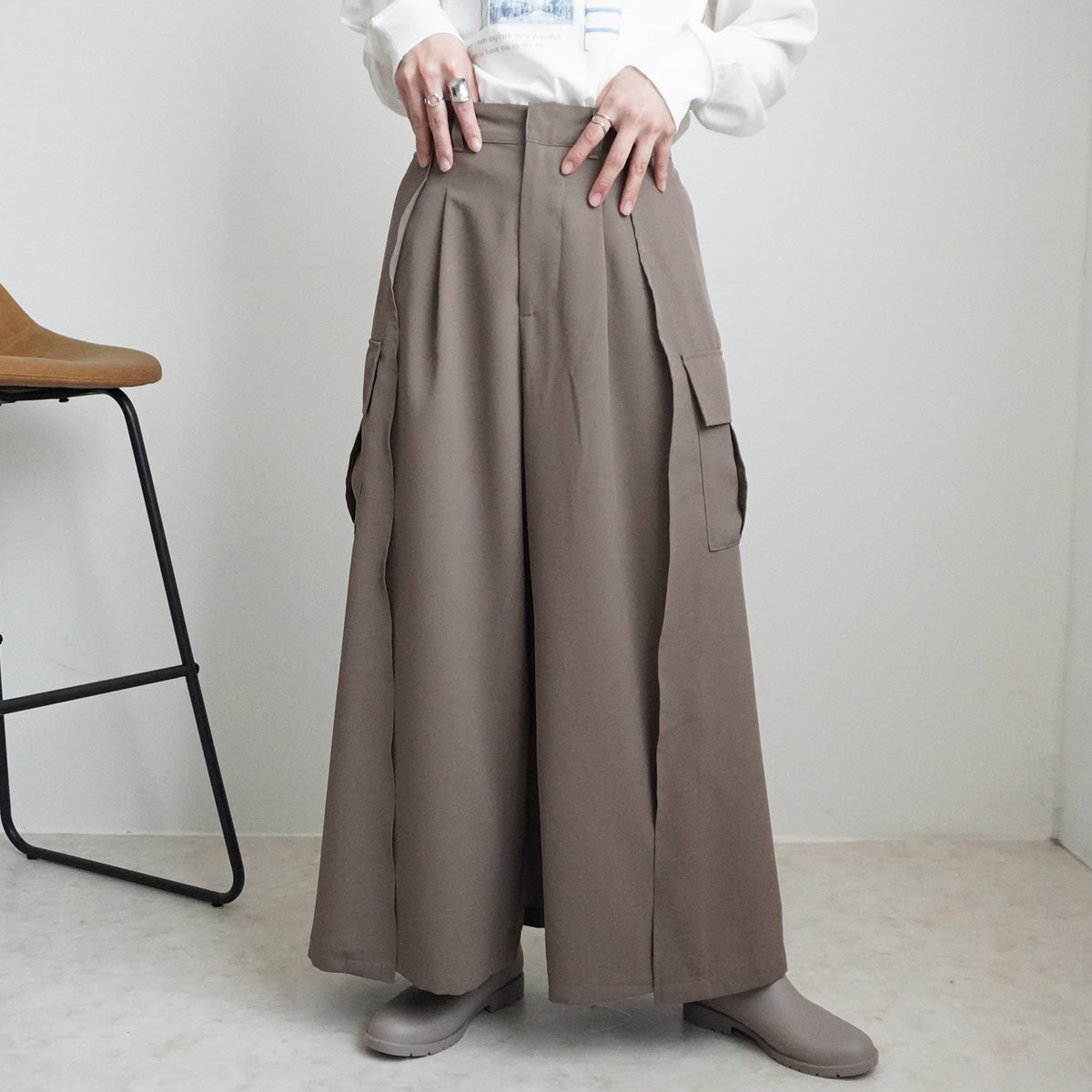 【先行予約】バックスカートカーゴワイドパンツ