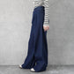 ハイウエストデニムタックワイドパンツ