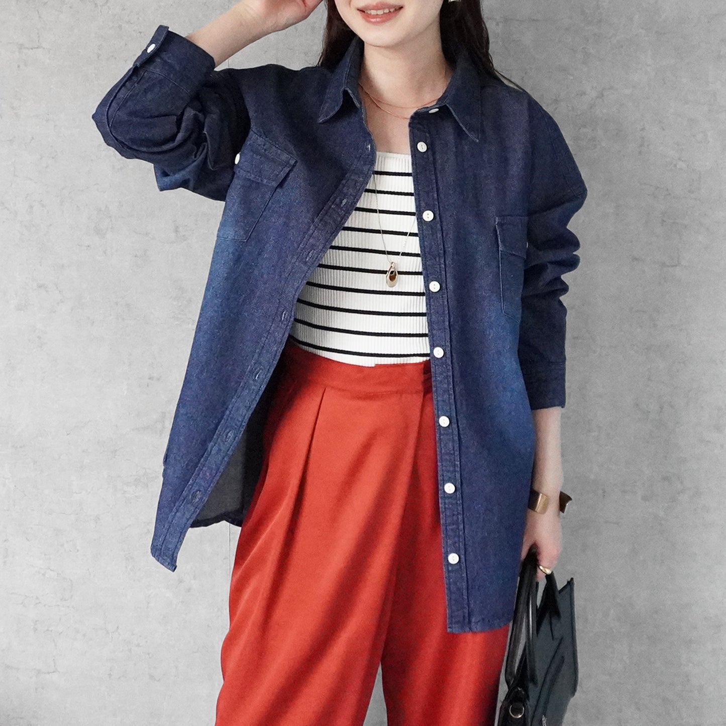 デニムオーバーシャツ