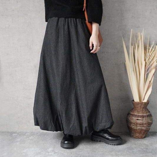 デニムバルーンスカート