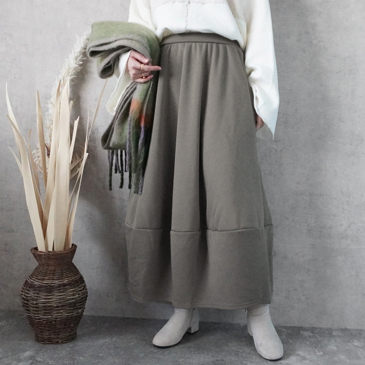 裏シャギーバルーンスカート