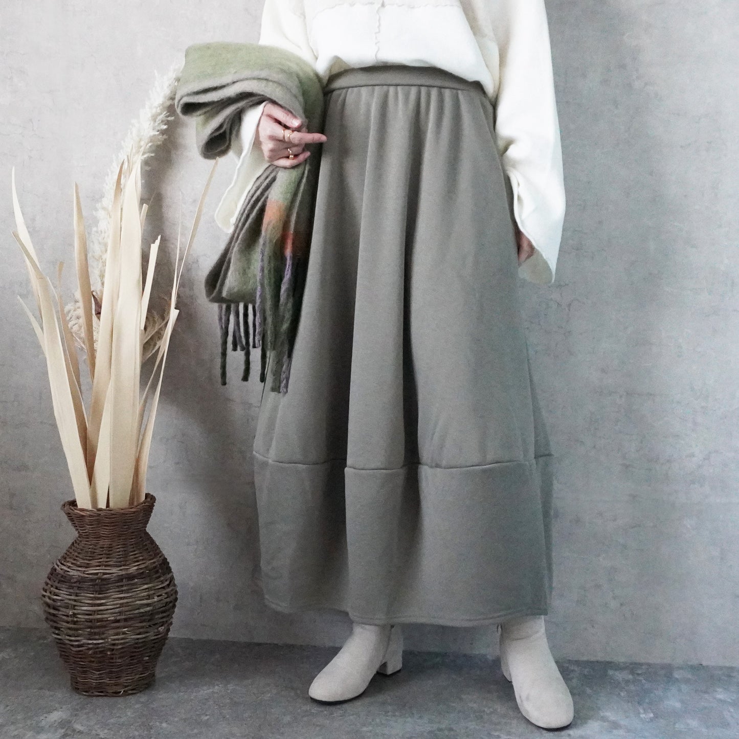 裏シャギーバルーンスカート