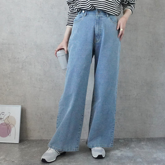 リサイクルデニムワイドパンツ