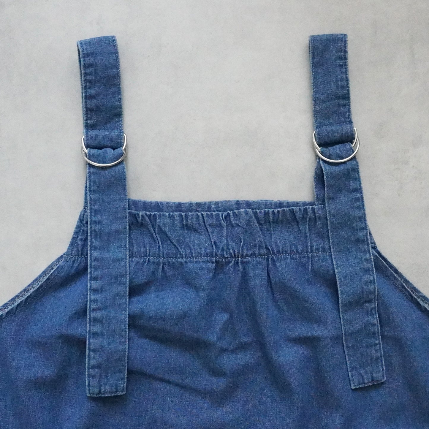 デニムフレアジャンパースカート