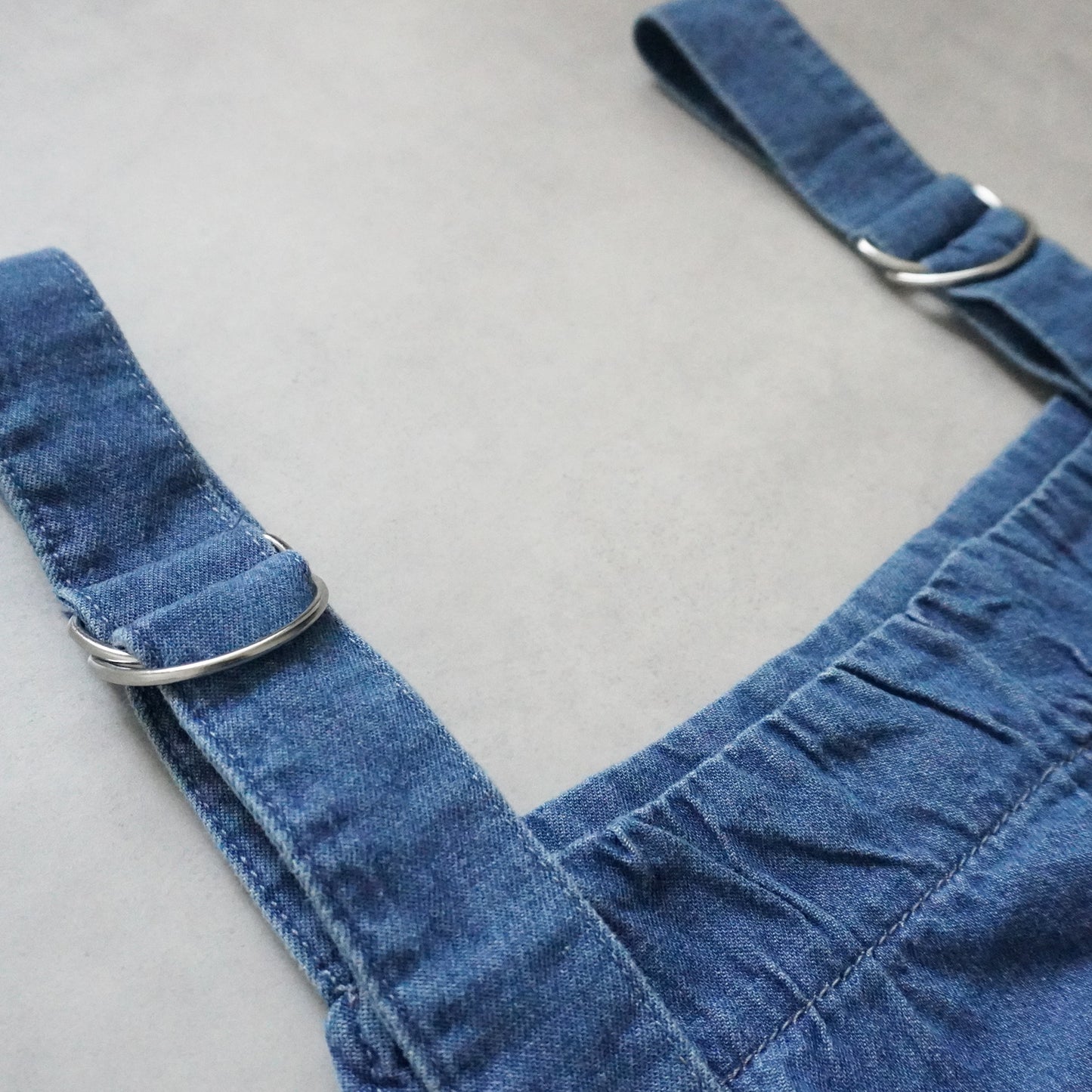 デニムフレアジャンパースカート