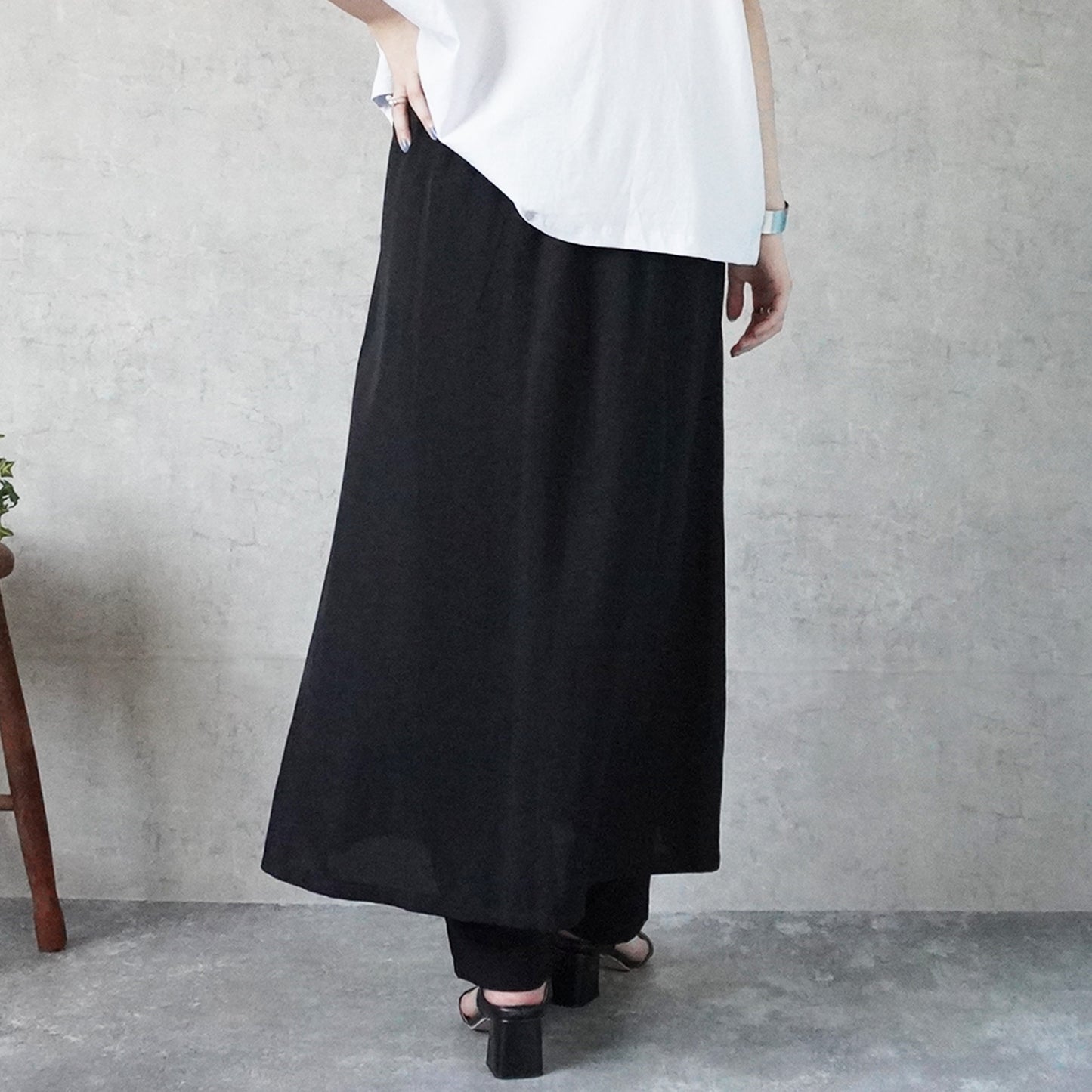 スカートレイヤードパンツ