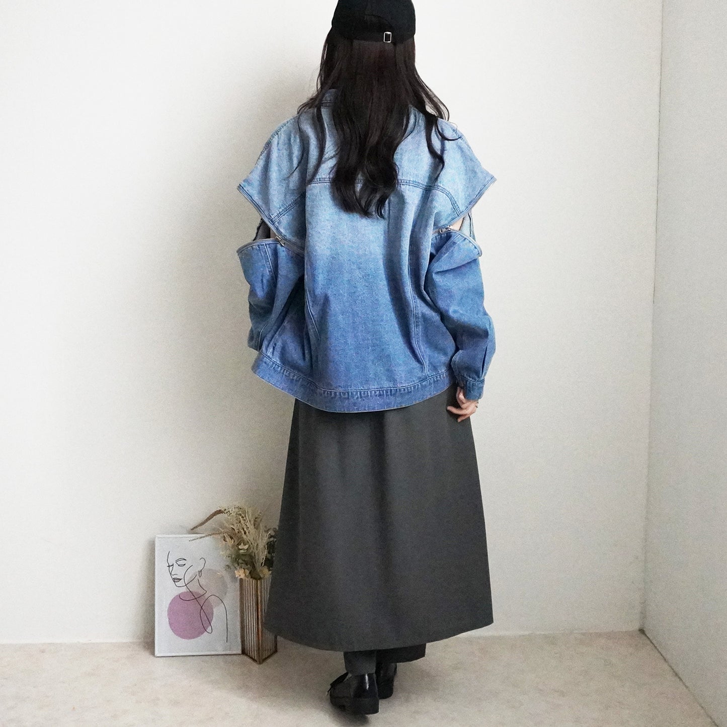 スカートレイヤードパンツ