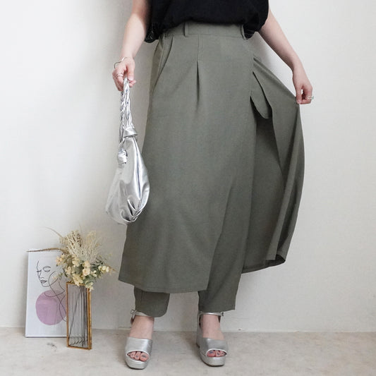 スカートレイヤードパンツ