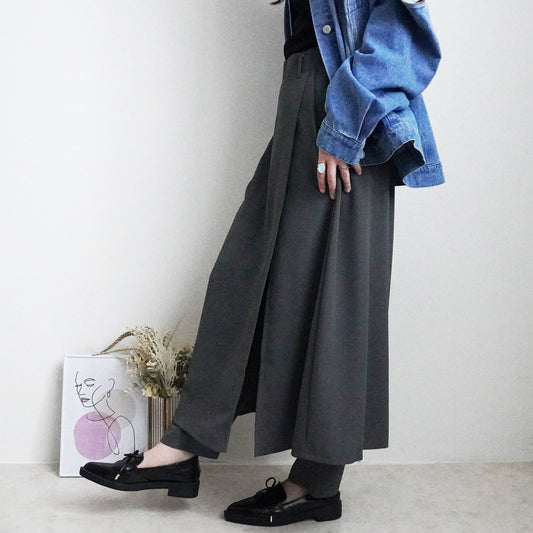 スカートレイヤードパンツ
