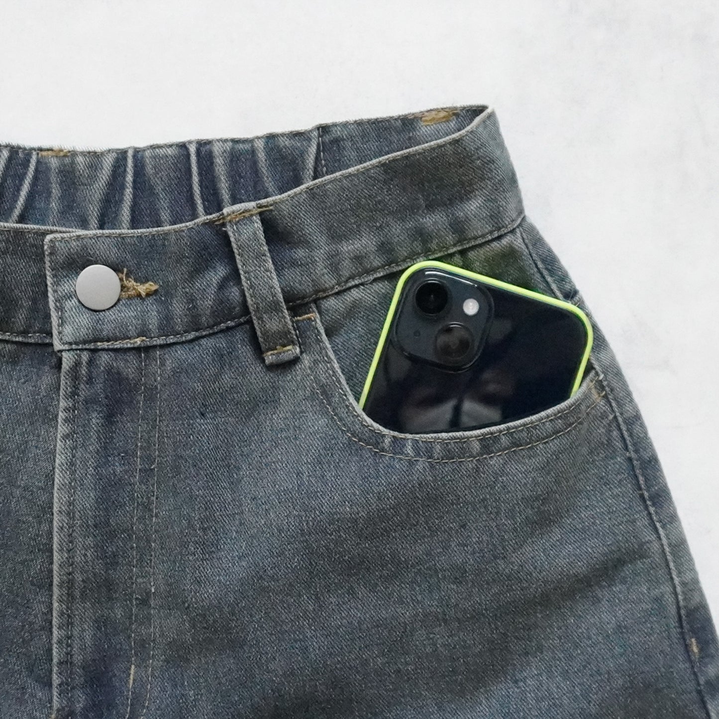 美脚スーパーワイドデニムパンツ