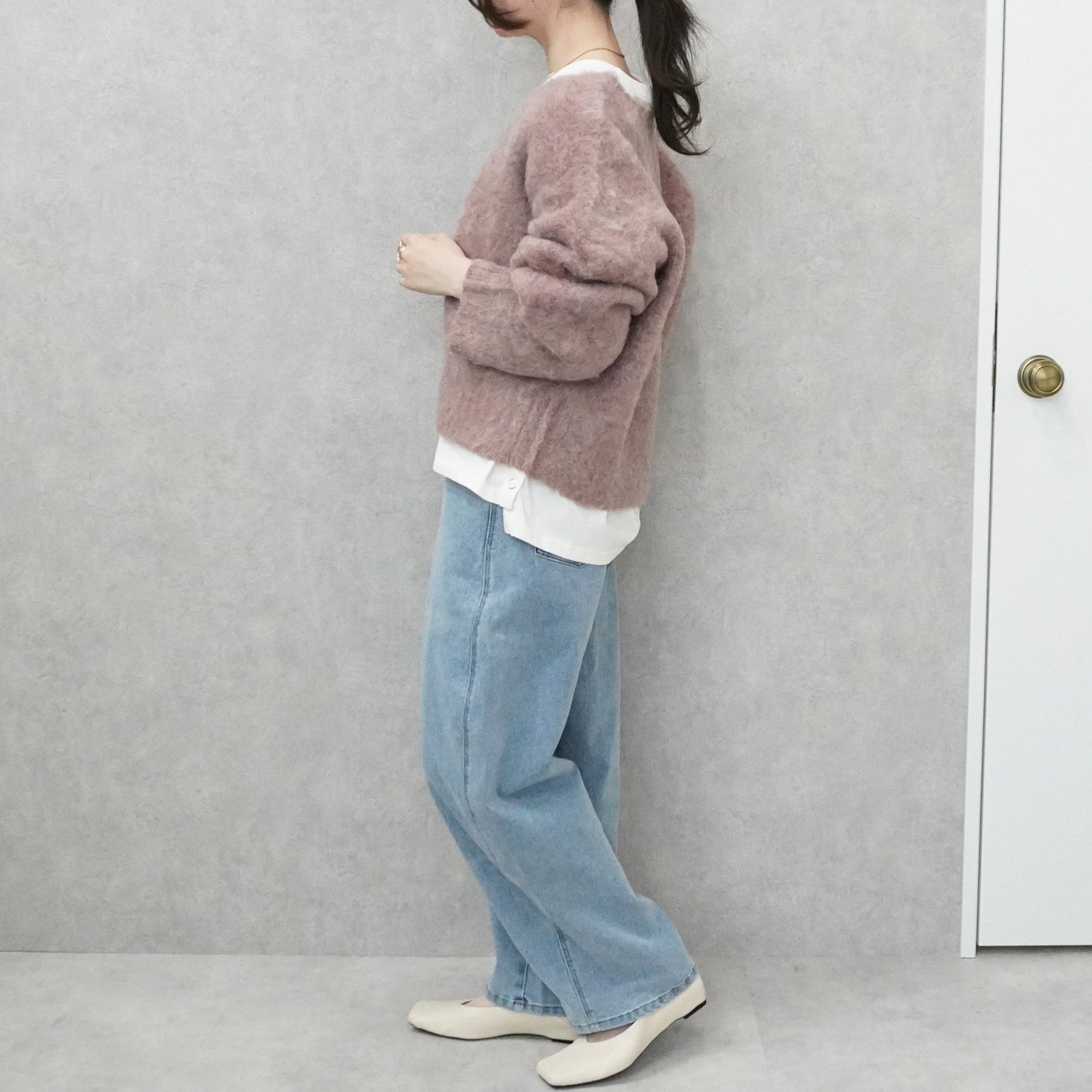 こなれソフトカーブデニムパンツ