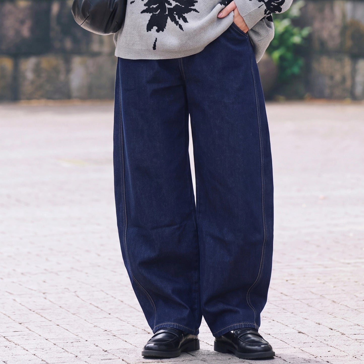 こなれソフトカーブデニムパンツ