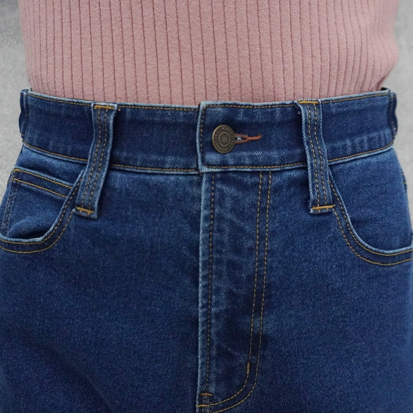 こなれソフトカーブデニムパンツ
