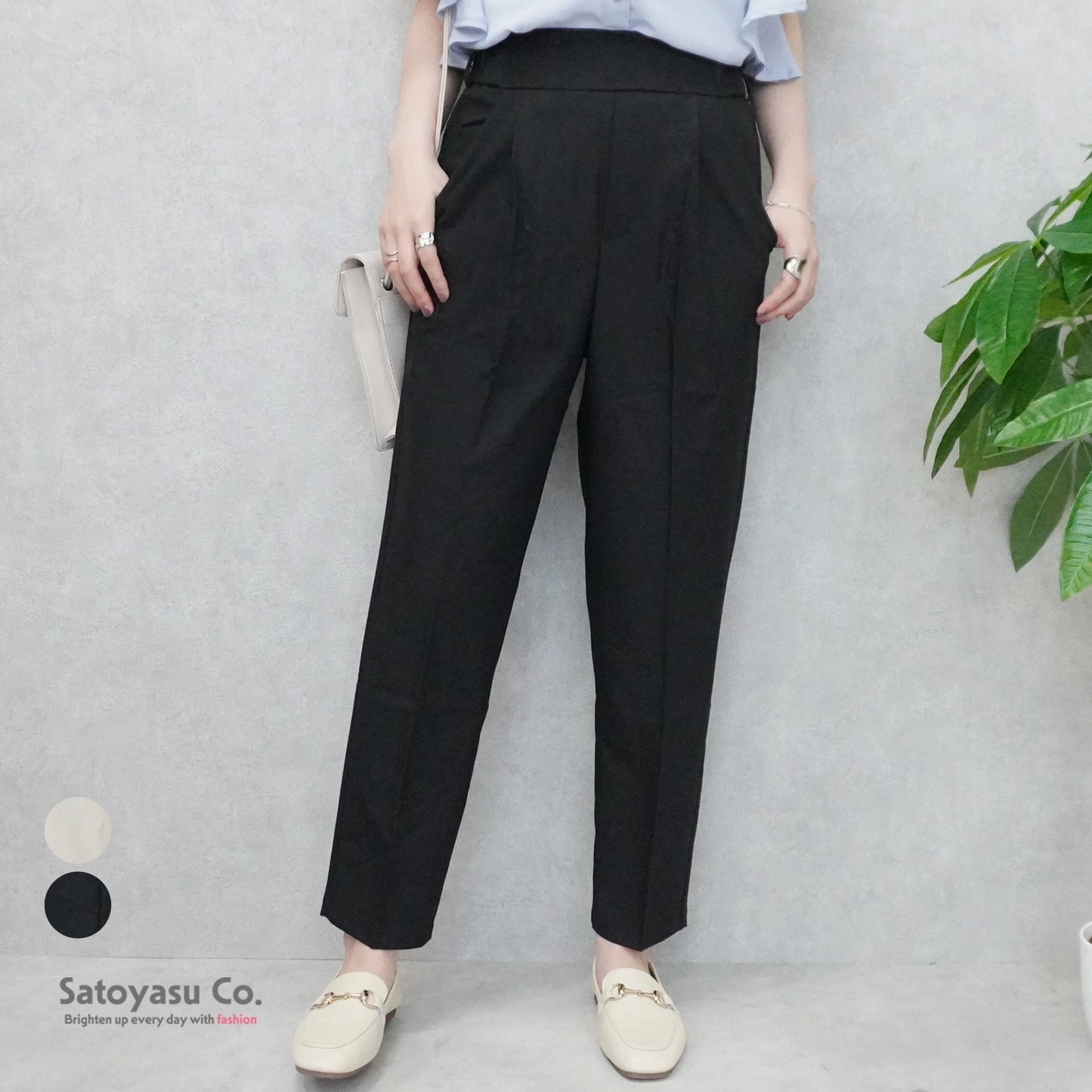 スラックステーパードパンツ