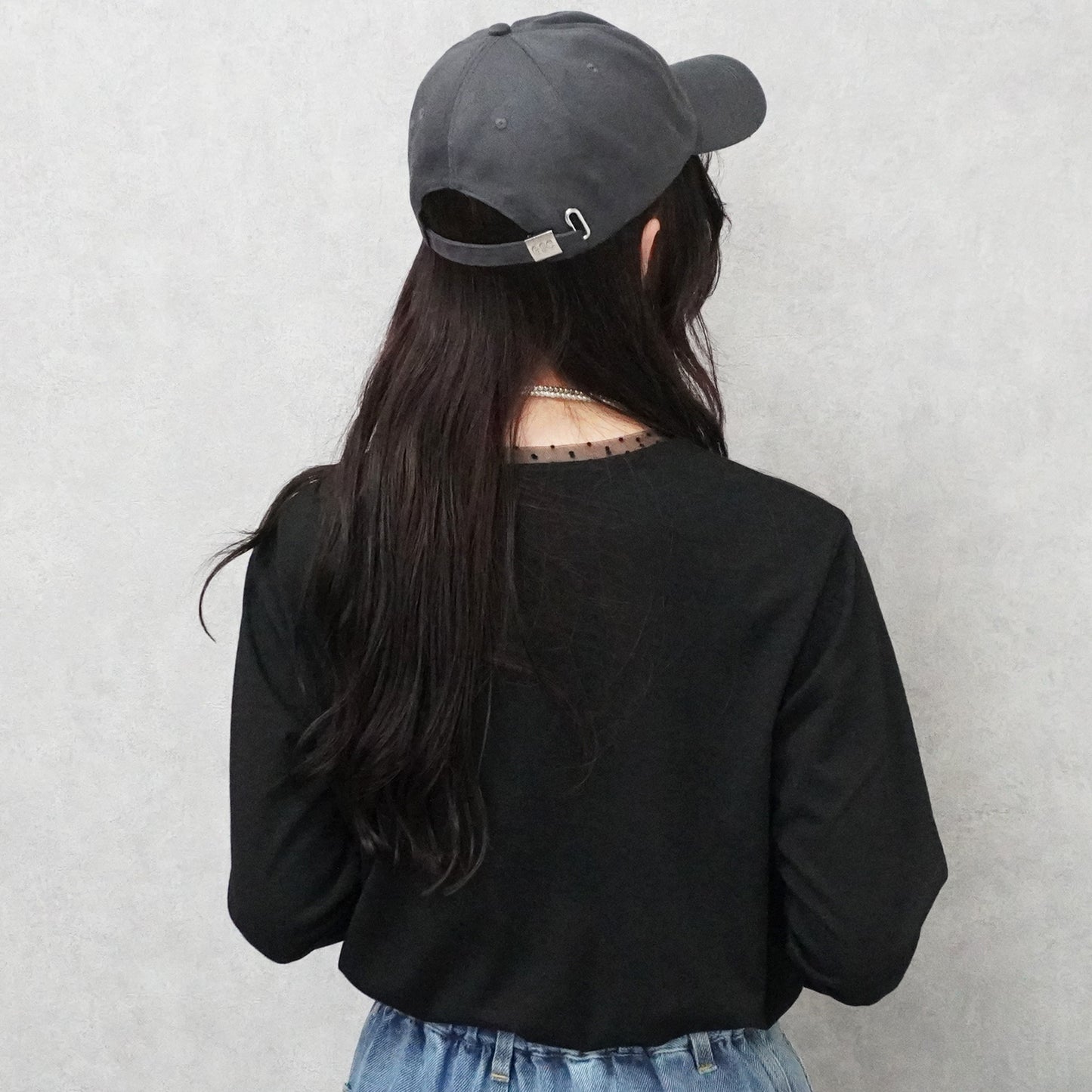 袖シアードット異素材プルオーバー