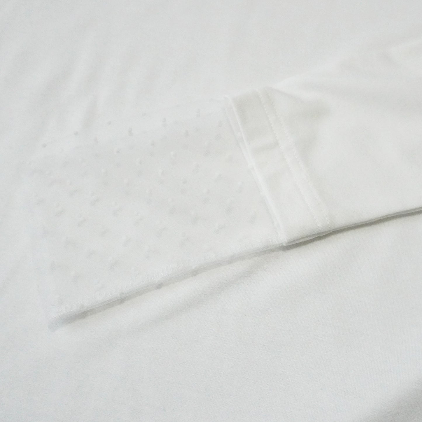 袖シアードット異素材プルオーバー