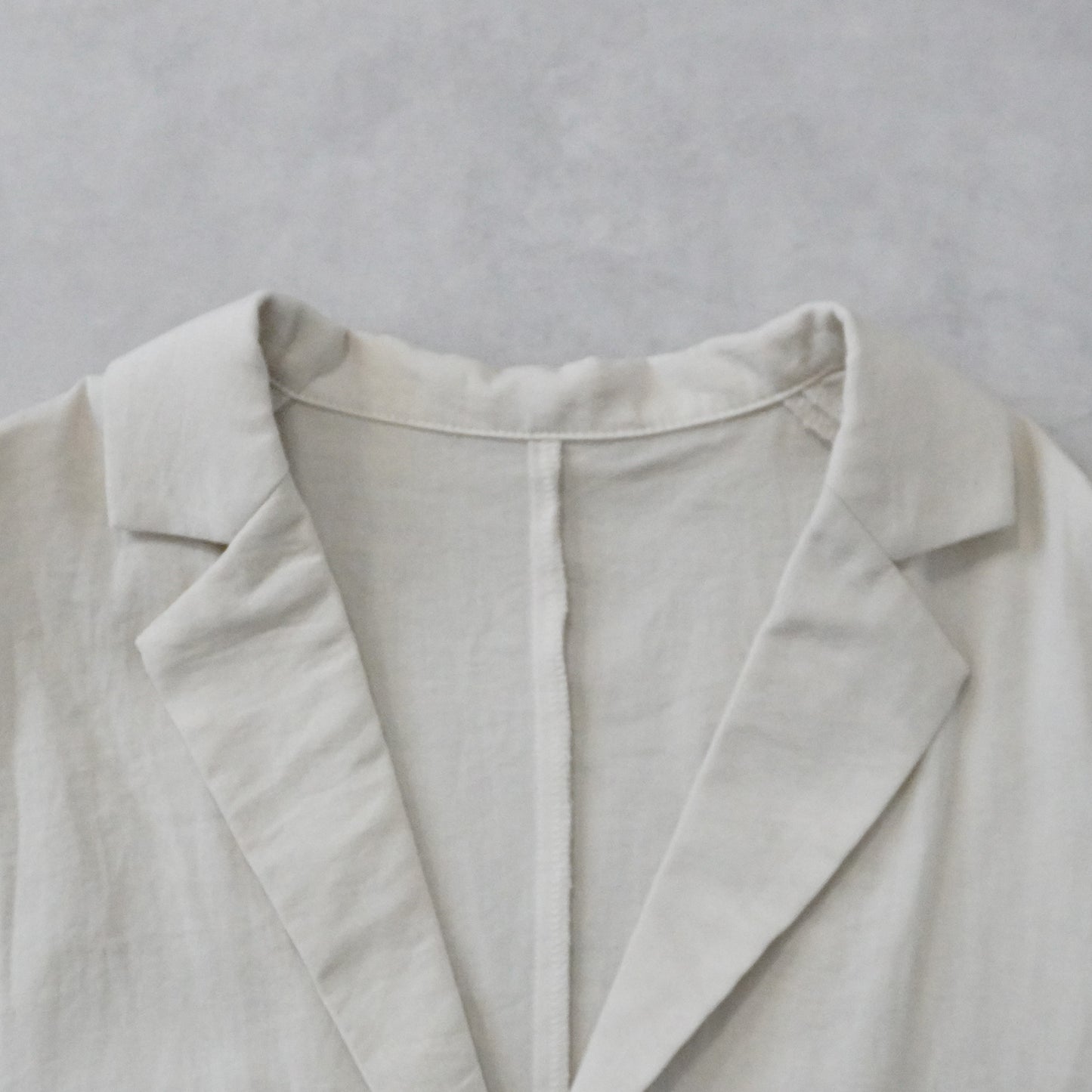 麻タッチテーラードジャケット