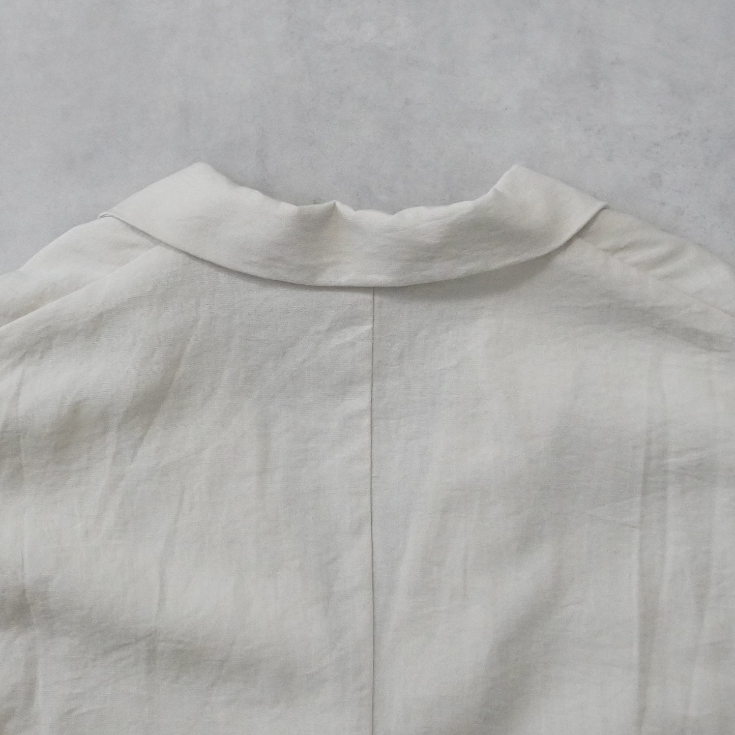 麻タッチテーラードジャケット