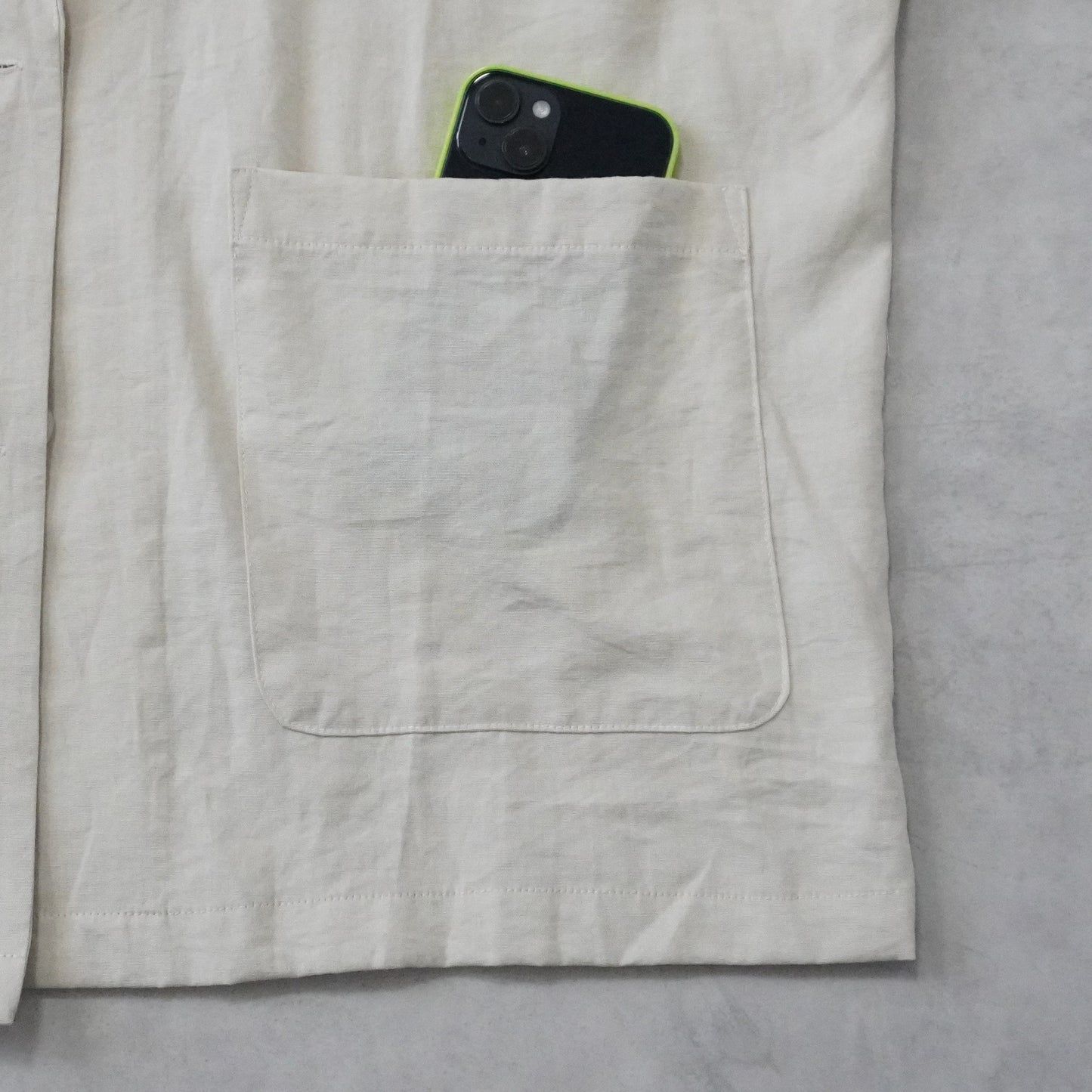 麻タッチテーラードジャケット