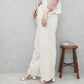 麻タッチワイドパンツ