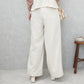 麻タッチワイドパンツ