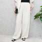麻タッチワイドパンツ