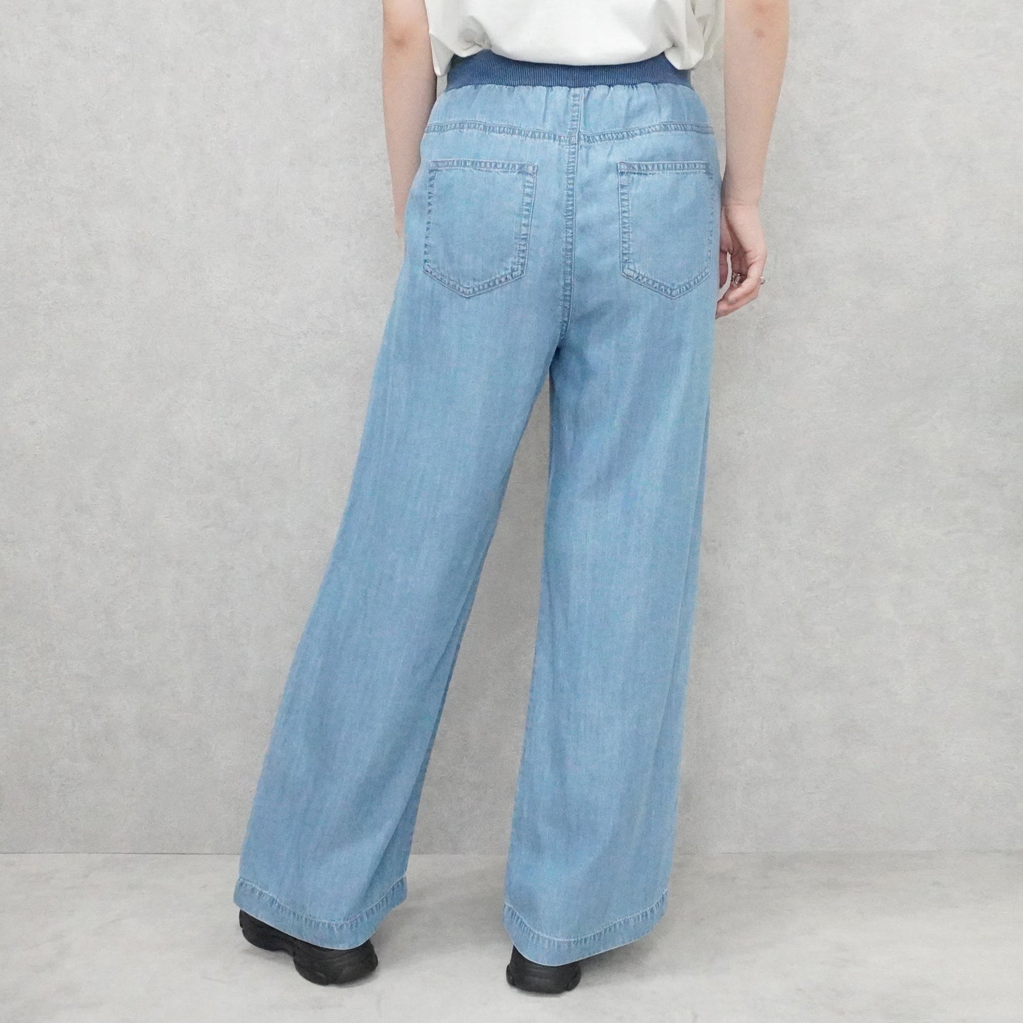 ウエストリブベイカーワイドパンツ