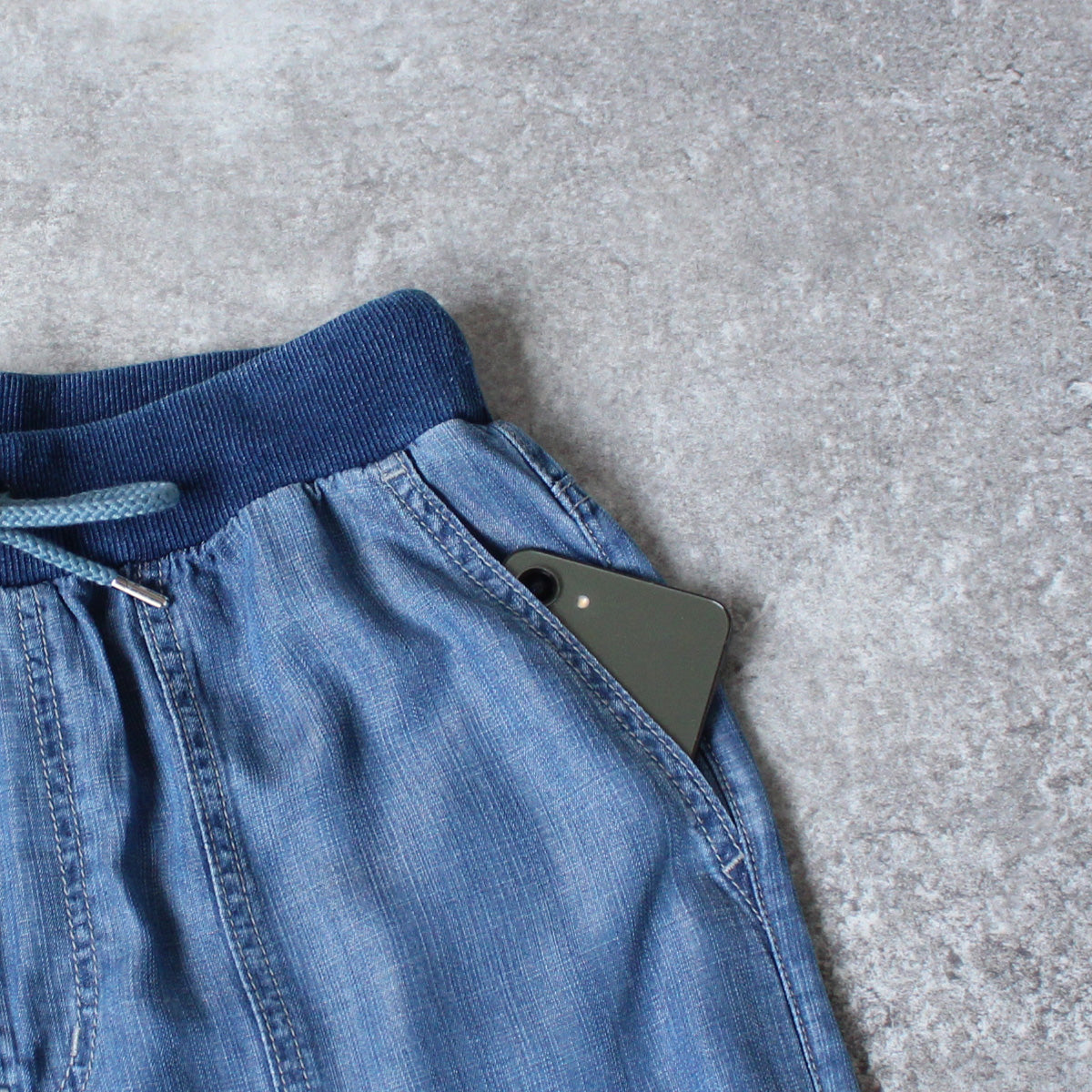 ウエストリブベイカーワイドパンツ