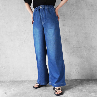 アイスメッシュデニムワイドパンツ