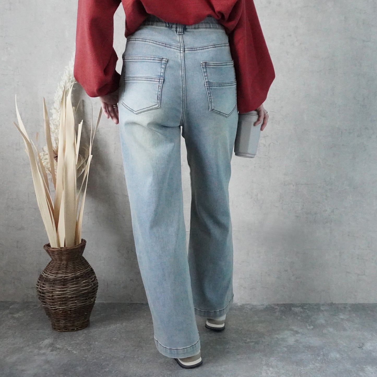 裏起毛ワイドパンツ