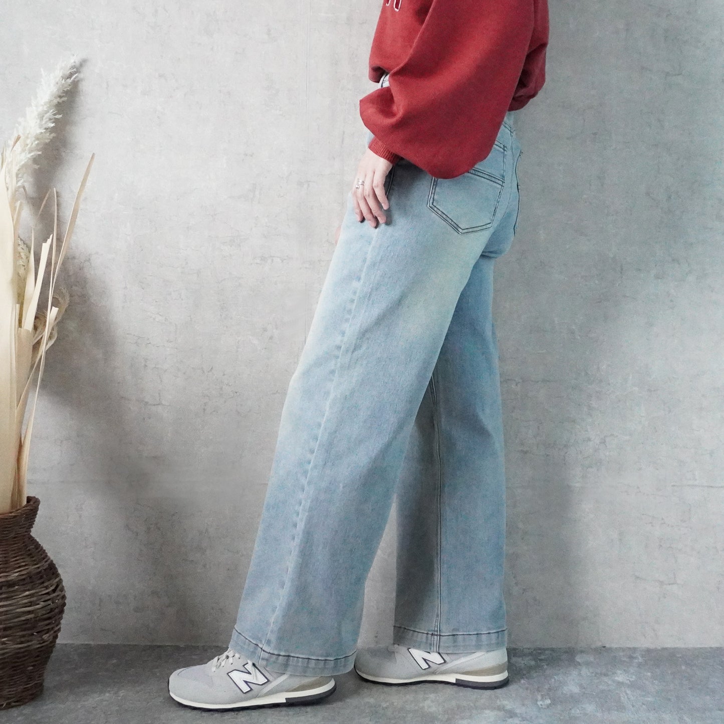 裏起毛ワイドパンツ