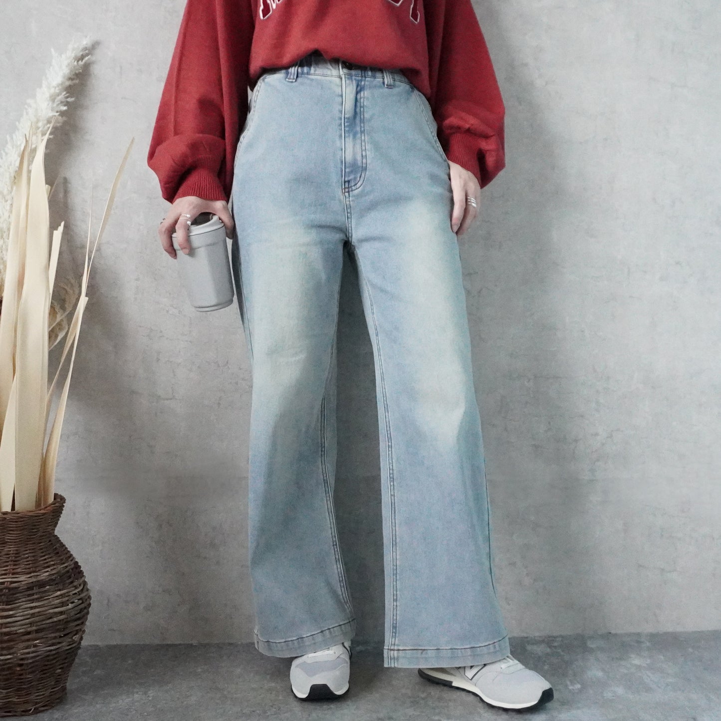 裏起毛ワイドパンツ