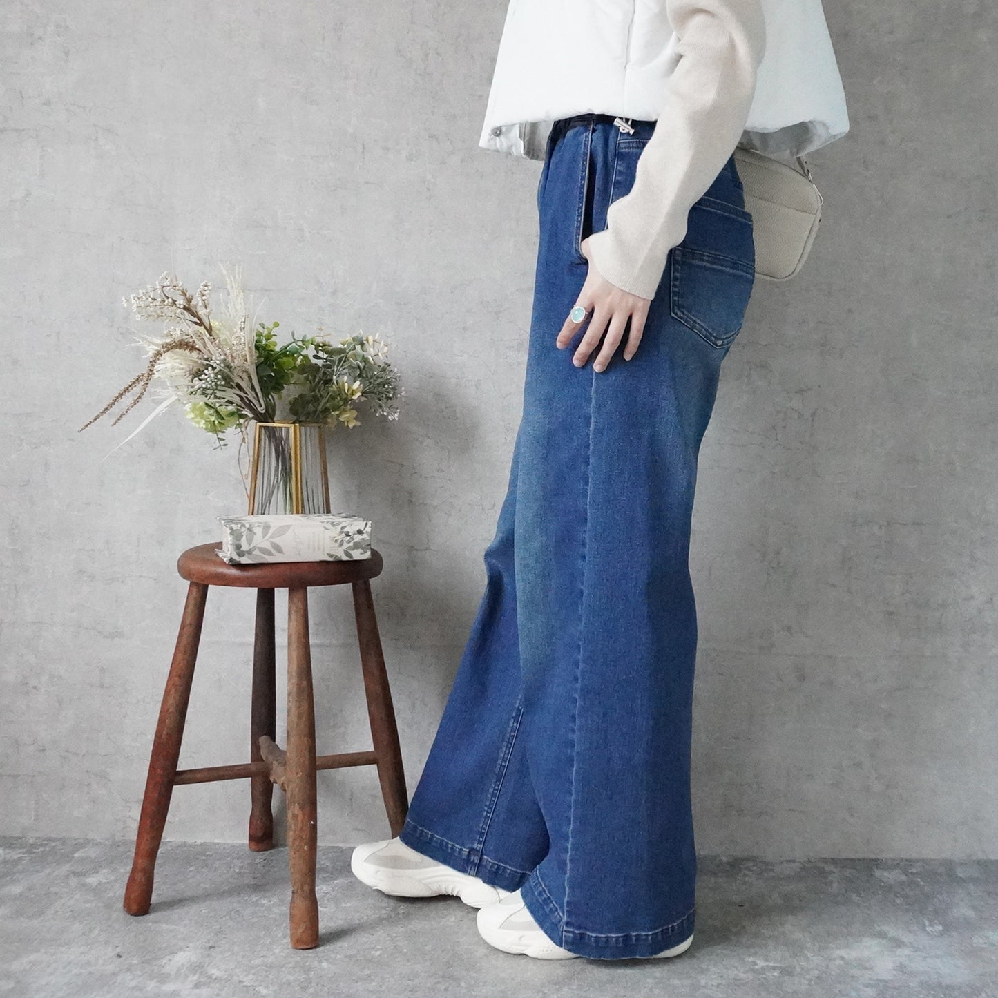 裏起毛ワイドパンツ