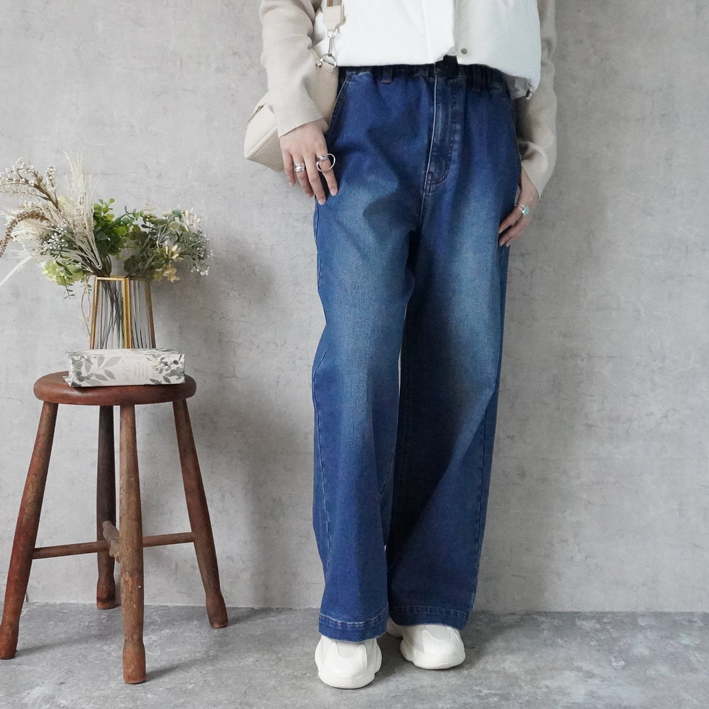 裏起毛ワイドパンツ