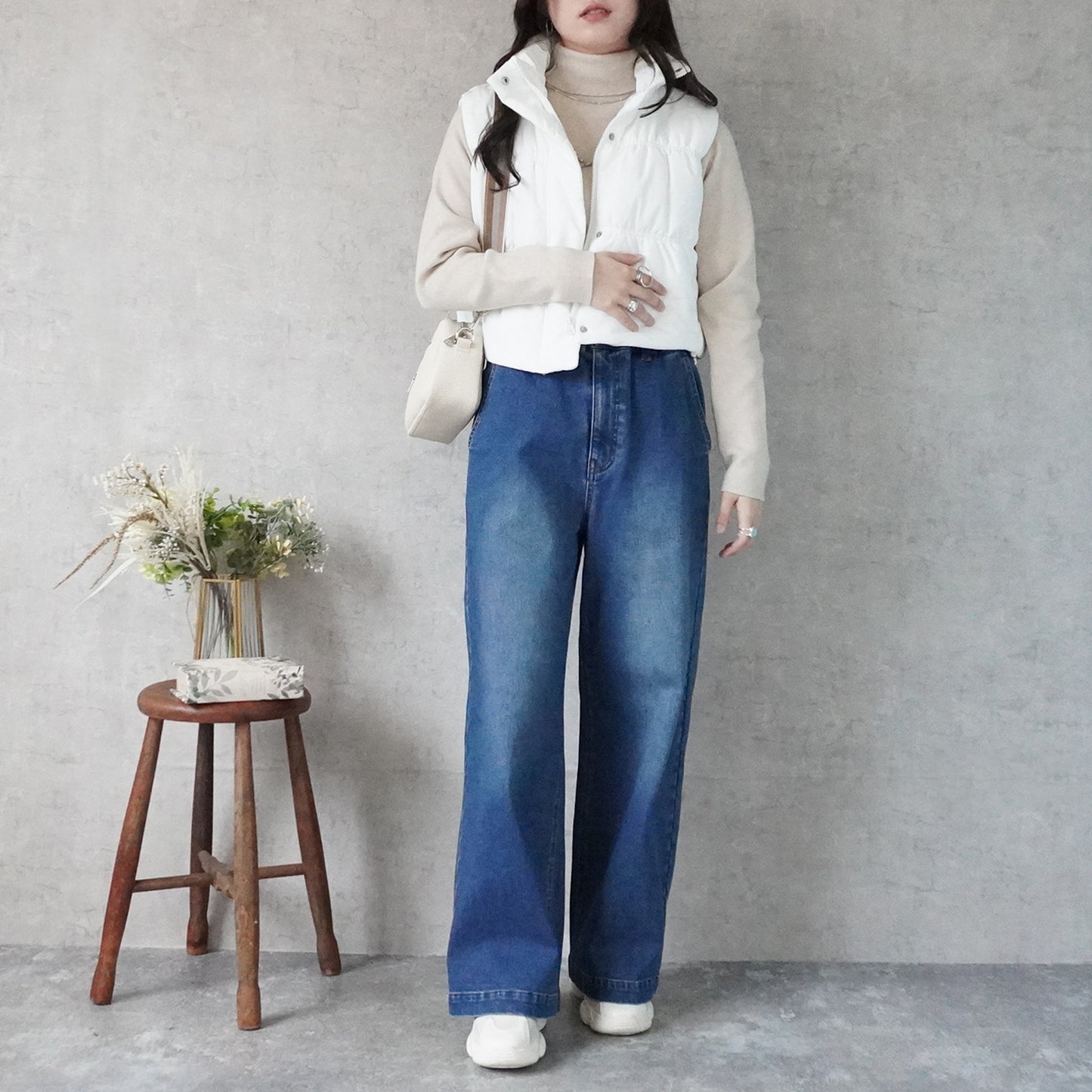 裏起毛ワイドパンツ