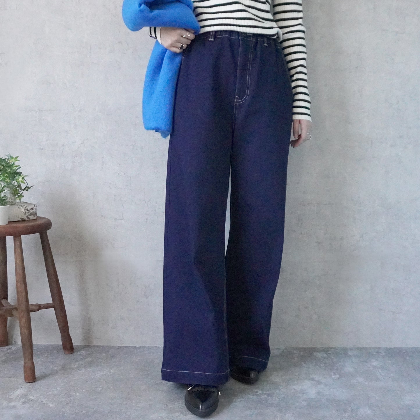 裏起毛ワイドパンツ