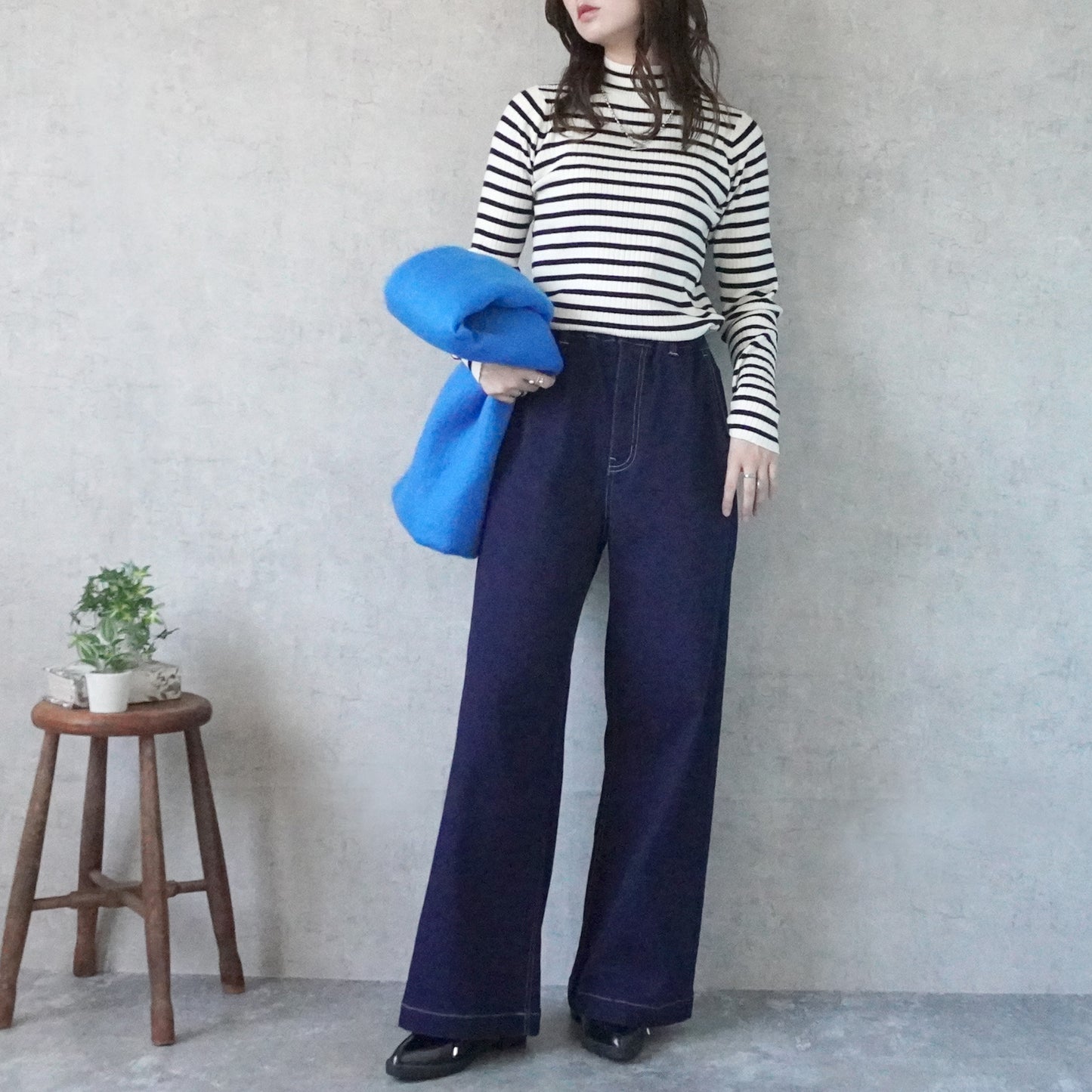 裏起毛ワイドパンツ