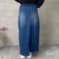 裏起毛デニムロングスカート