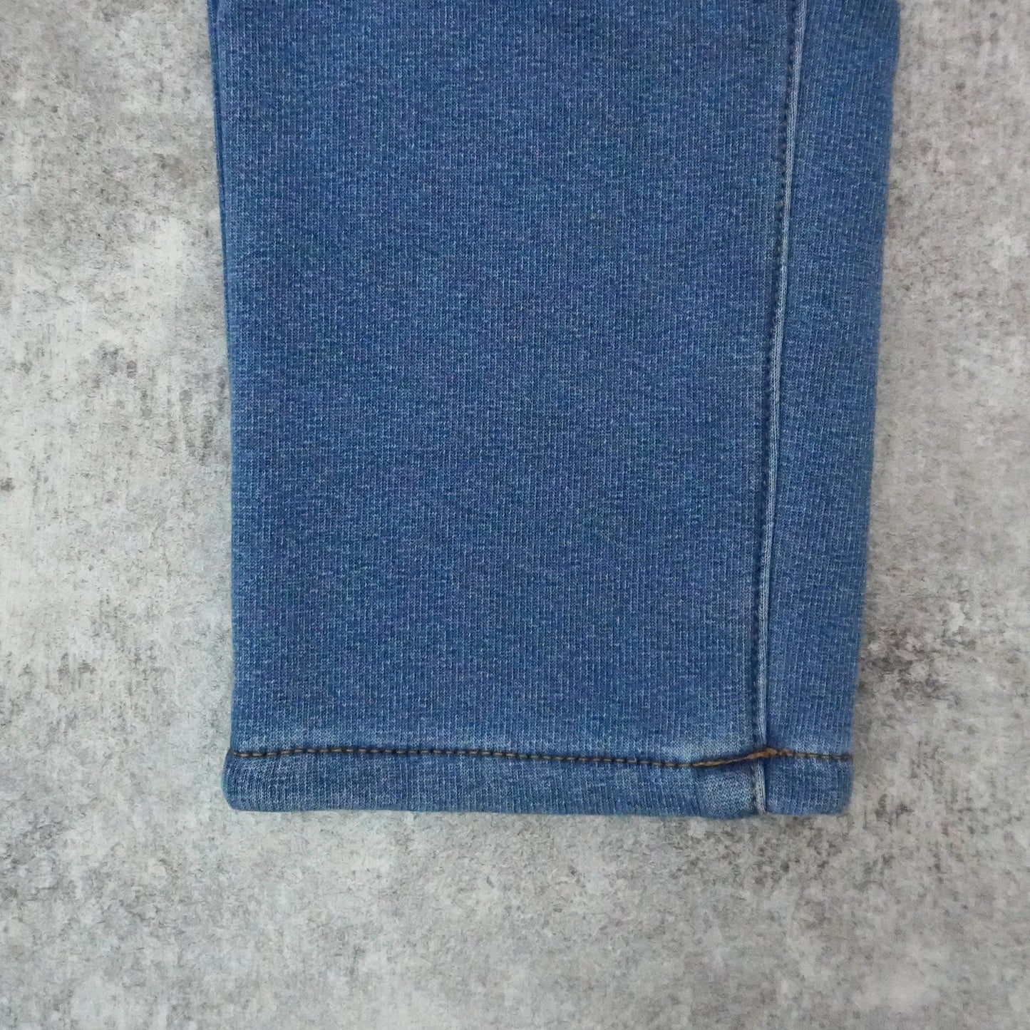 裏シャギーニットデニムスキニーパンツ