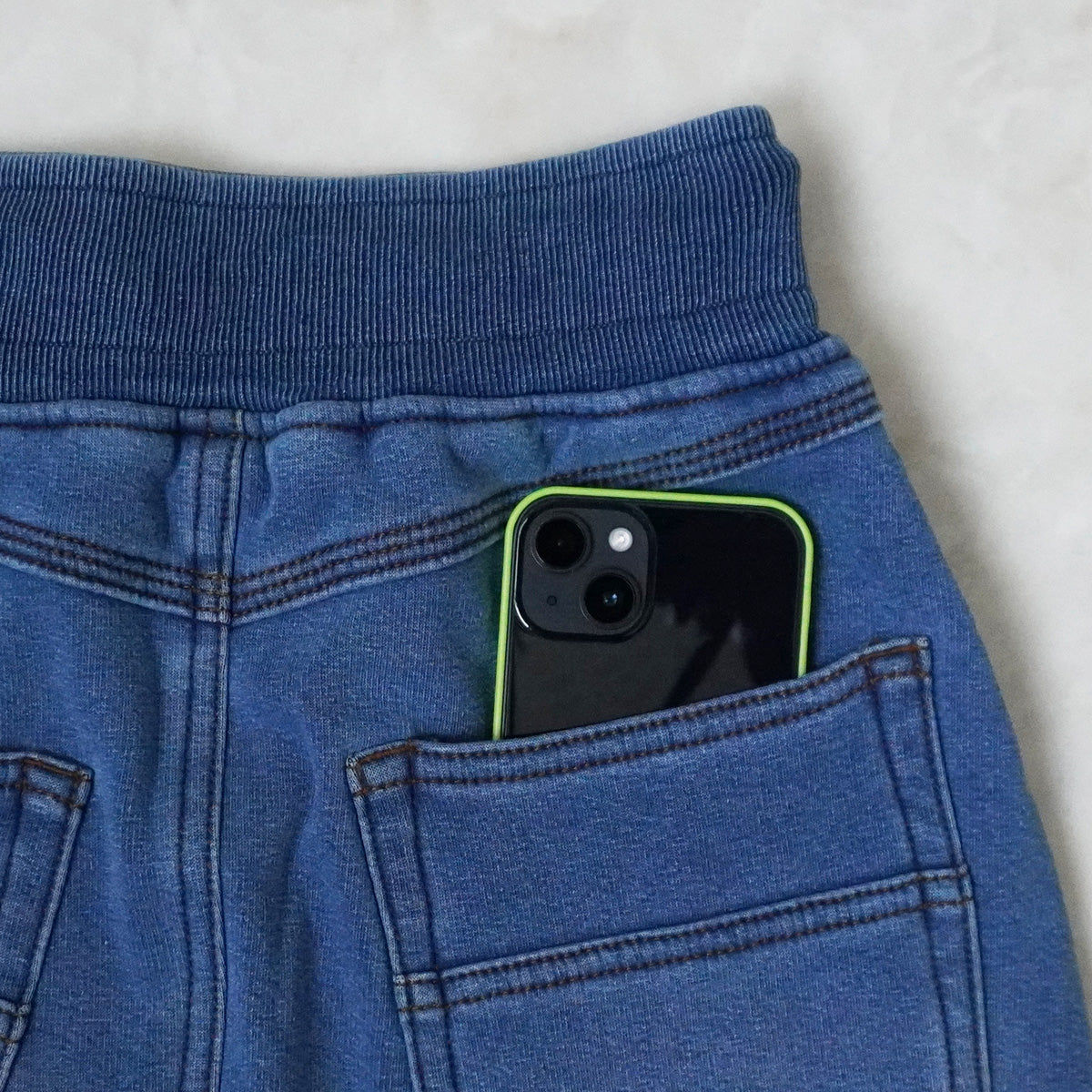 裏シャギーデニムスカート