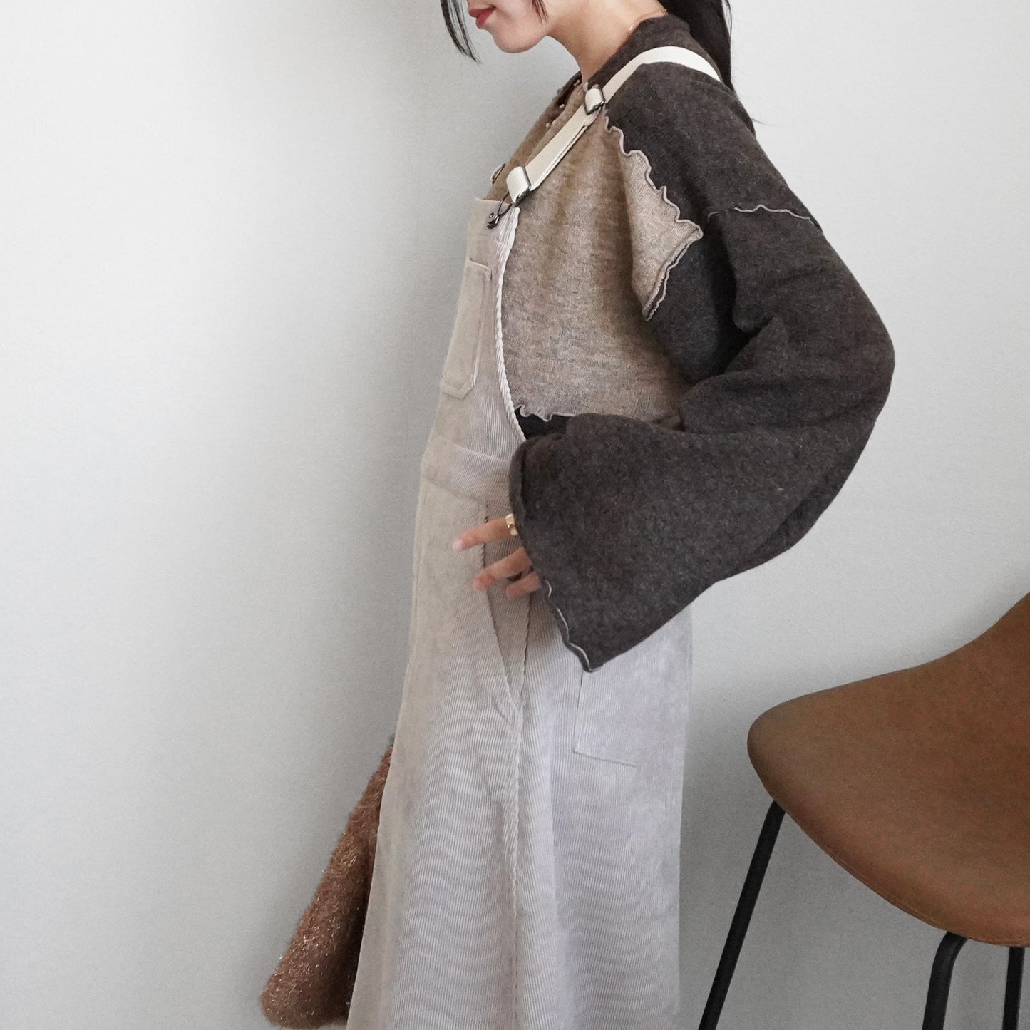 コーデュロイジャンパースカート