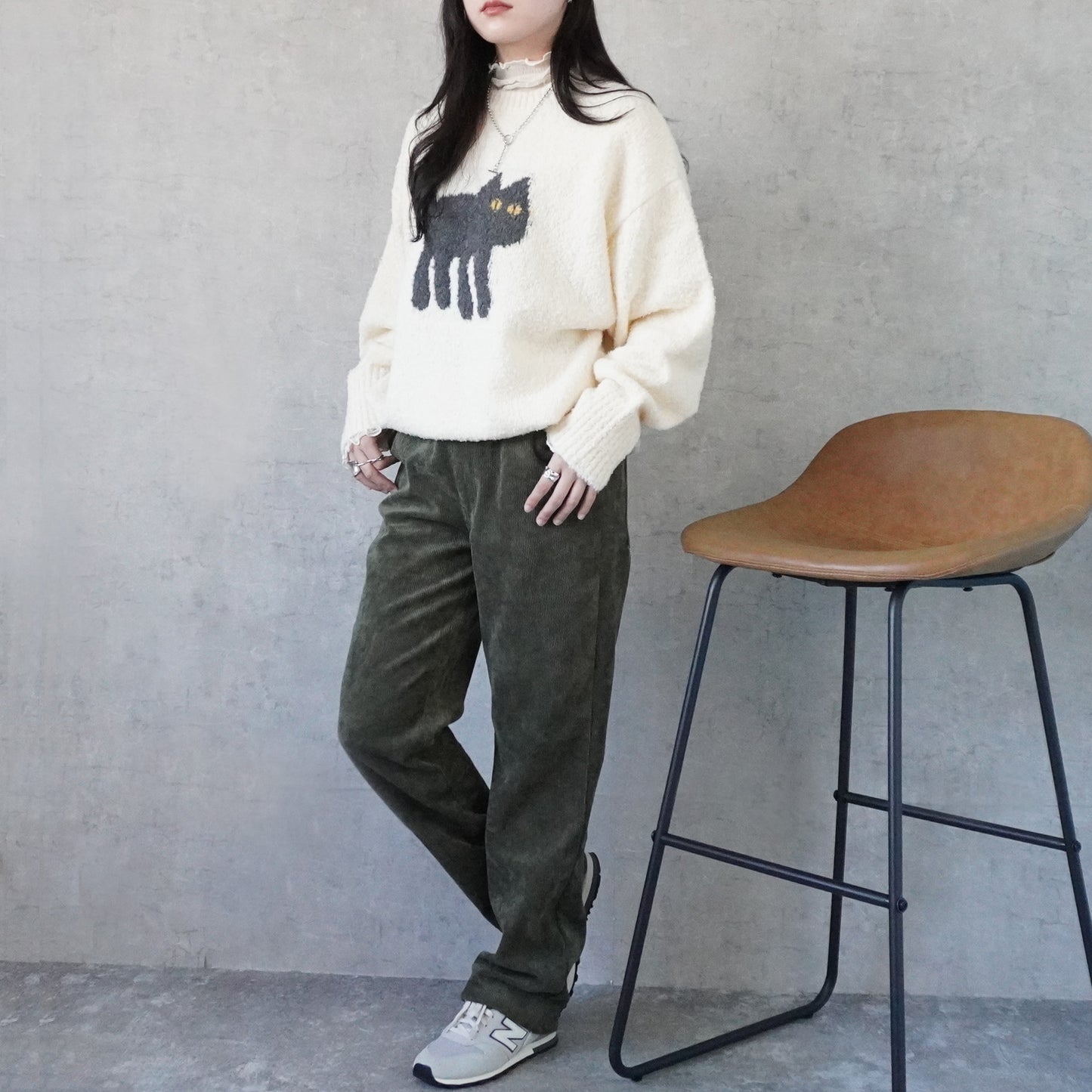 コーデュロイストレートパンツ