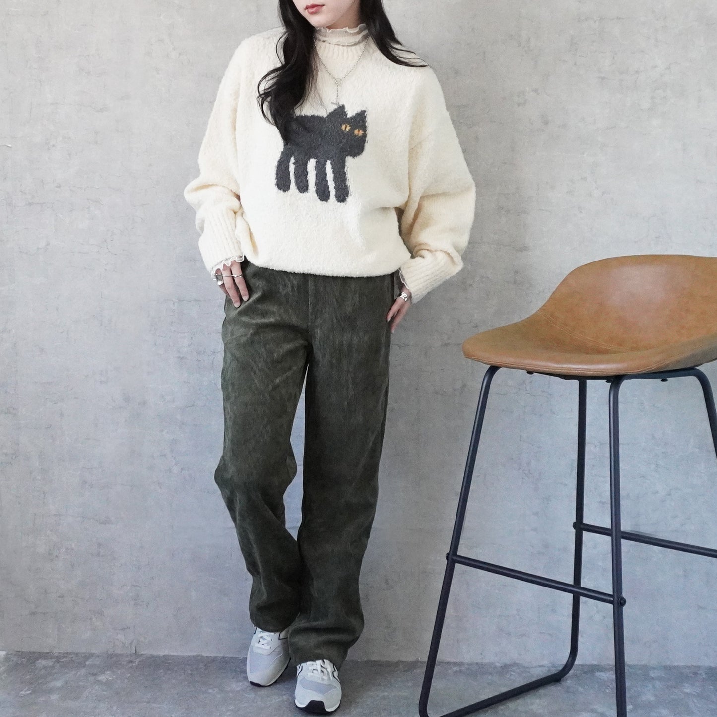 コーデュロイストレートパンツ