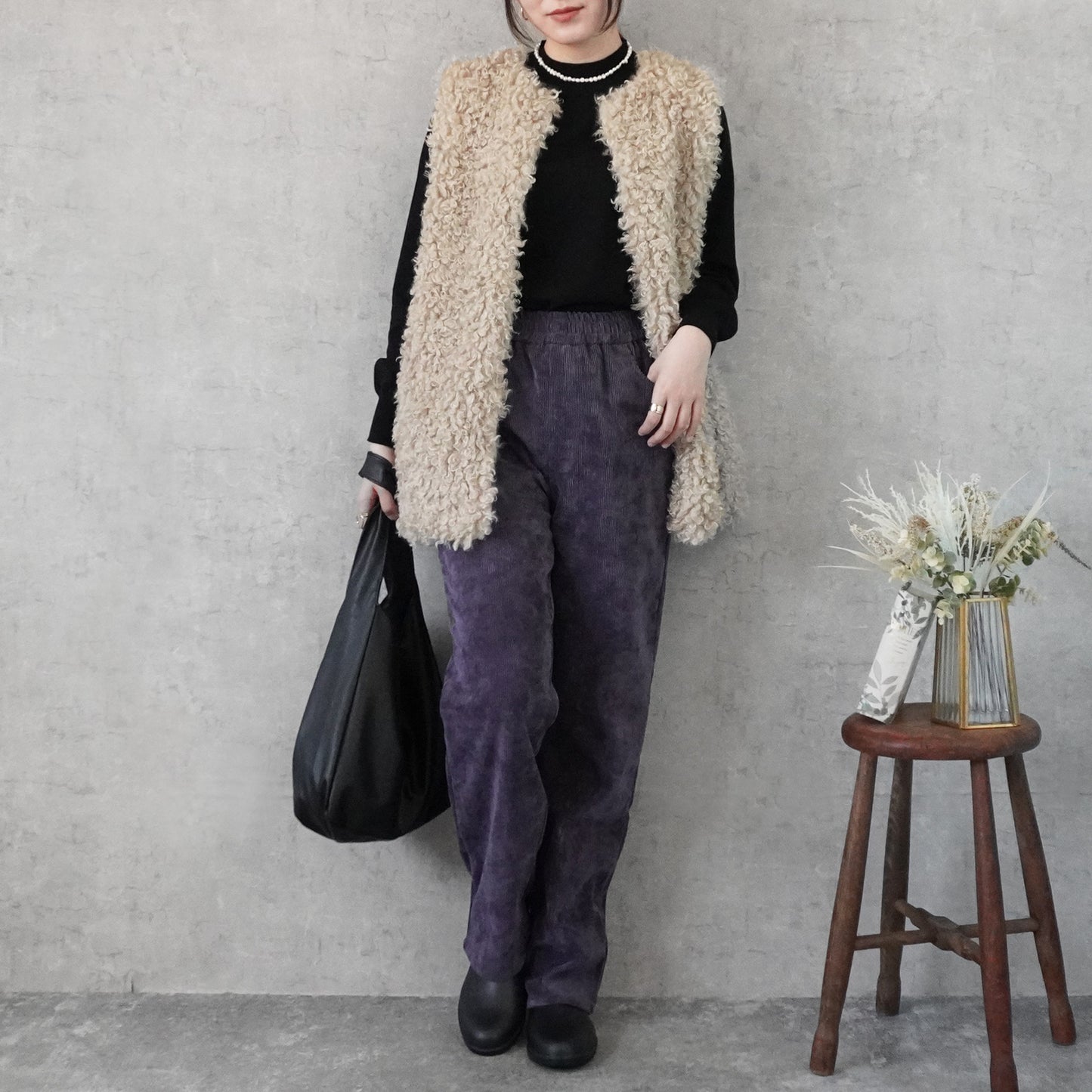 コーデュロイストレートパンツ