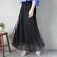 ダブルチュールロングスカート