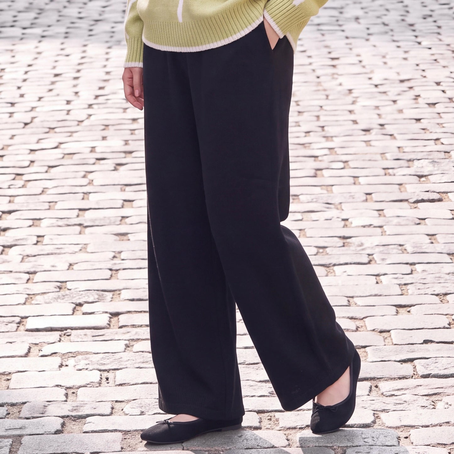 ウールライクタックパンツ