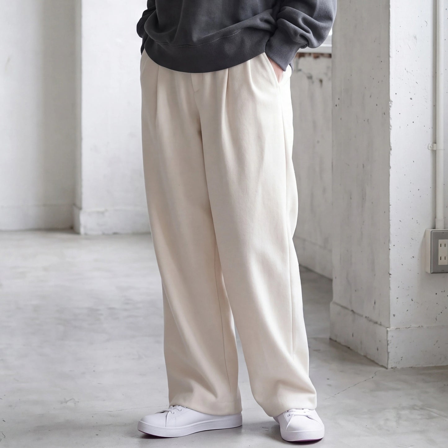 ウールライクタックパンツ