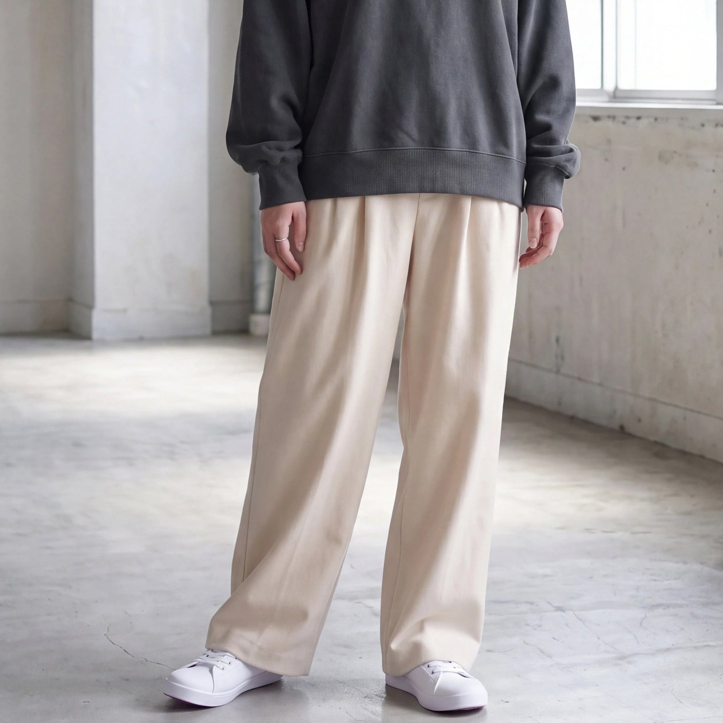 ウールライクタックパンツ