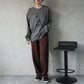 ポンチストレートワイドパンツ