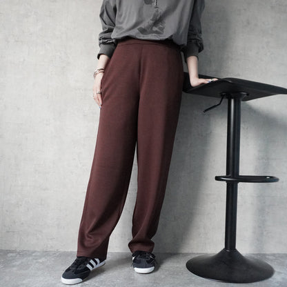 ポンチストレートワイドパンツ